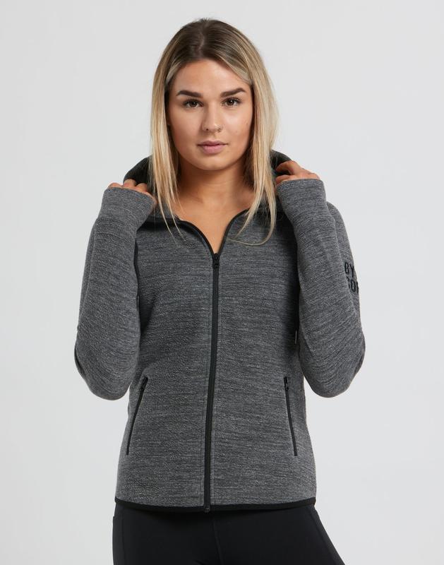 Women's Charcoal Fleck Hoodie