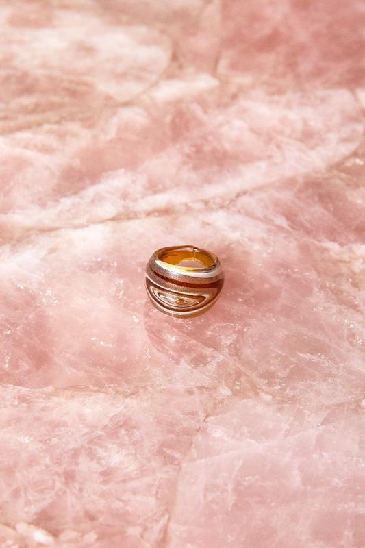 Charlotte May Brown Marble Ring