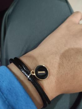 Product Review of Gelang inisial huruf epoxy hitam | gelang inisial | gelang huruf from b**🤗 0