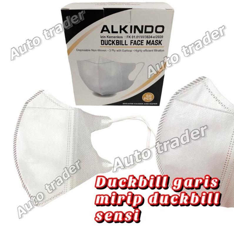 Masker Duckbill ada garisnya