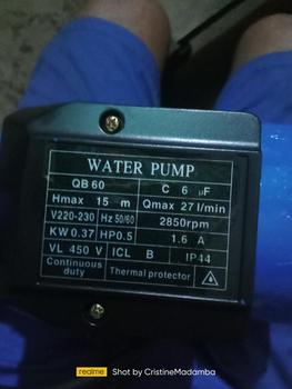 Product Review of Electric water pump peripheral booster pump 1/2HP 0.5HP heavy-duty peripheral injection booster pump DC injection pump electric water pump booster shallow well self-priming injection pump 370W from c**e 1