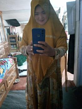 Product Review of Almira Gamis  Motif printing  Digital klok mayung Gamis pesta   Syari Muslim Kondangan from b**l 0