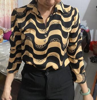 Product Review of Áo sơ mi kiểu vải lụa Hàn sang trọng , mát, nhẹ . from T**g 0