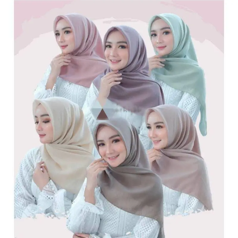 BELLA SQUARE POLYCOTTON Jilbab Nyaman 1