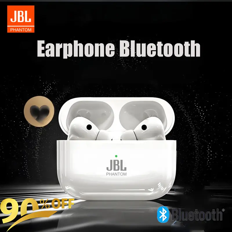 JBL [Asli] T33 Headphone Bluetooth Nirkabel, Penyumbat Telinga Bass, Earbud  Nirkabel Tahan Air Default