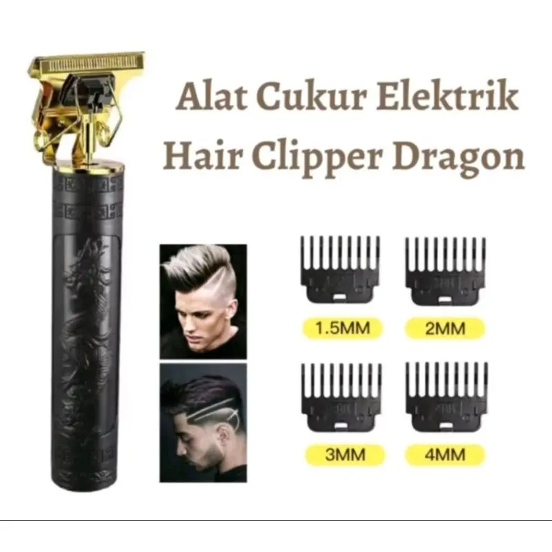ALAT PEMOTONG RAMBUT ELEKTRIK ALAT MESIN  CUKUR  RAMBUT KUMIS JENGGOT MOTIF NAGA 2
