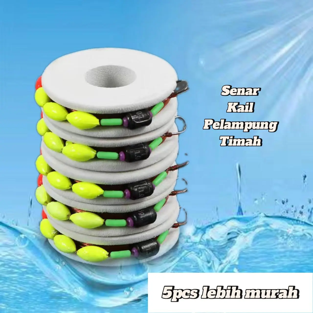 Tali Pancing Kail Pelampung Pemberat Anti Keriting Mudah Tenggelam Senar Kail Pancing 5 Pcs Murah Dan Berkualitas 180cm 210cm 240cm 270cm 300cm 360cm 390cm 450cm