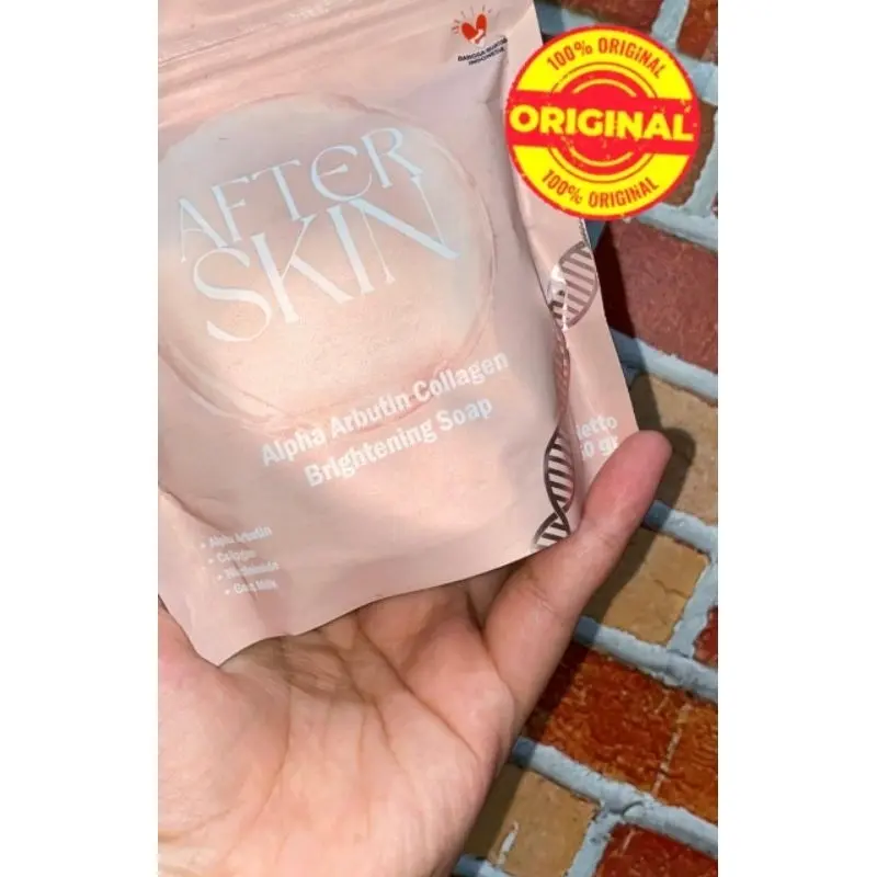 [ BELI 5 PCS LEBIH HEMAT ]Gratis Ongkir Sabun Pemutih After Skin Alpha Arbutin Collagen - Dapatkan 5pcs - Pewangi, Soap Mandi Mencerahkan 7