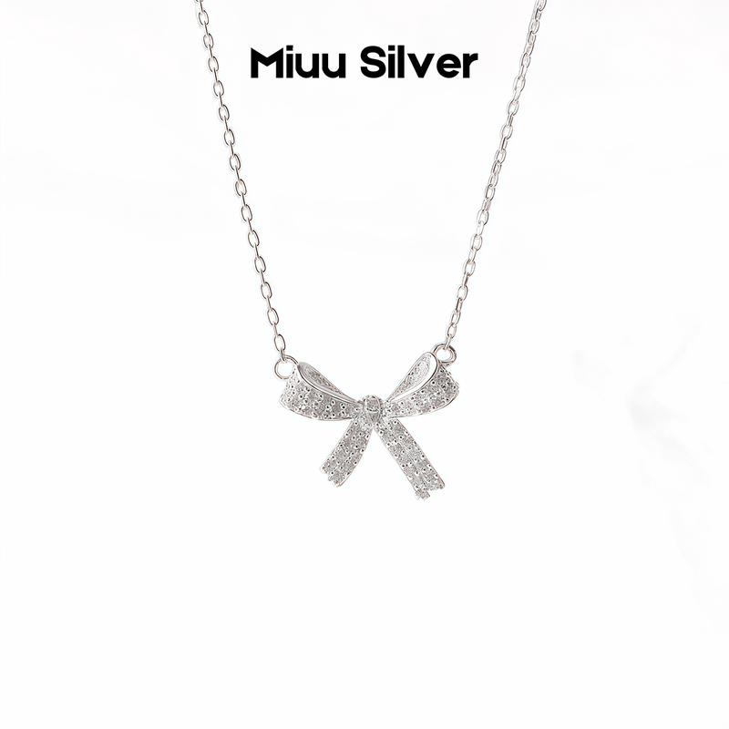 VOUCHER 50K Dây chuyền bạc Miuu Silver vòng cổ nữ hình cái nơ xinh xắn sang trọng