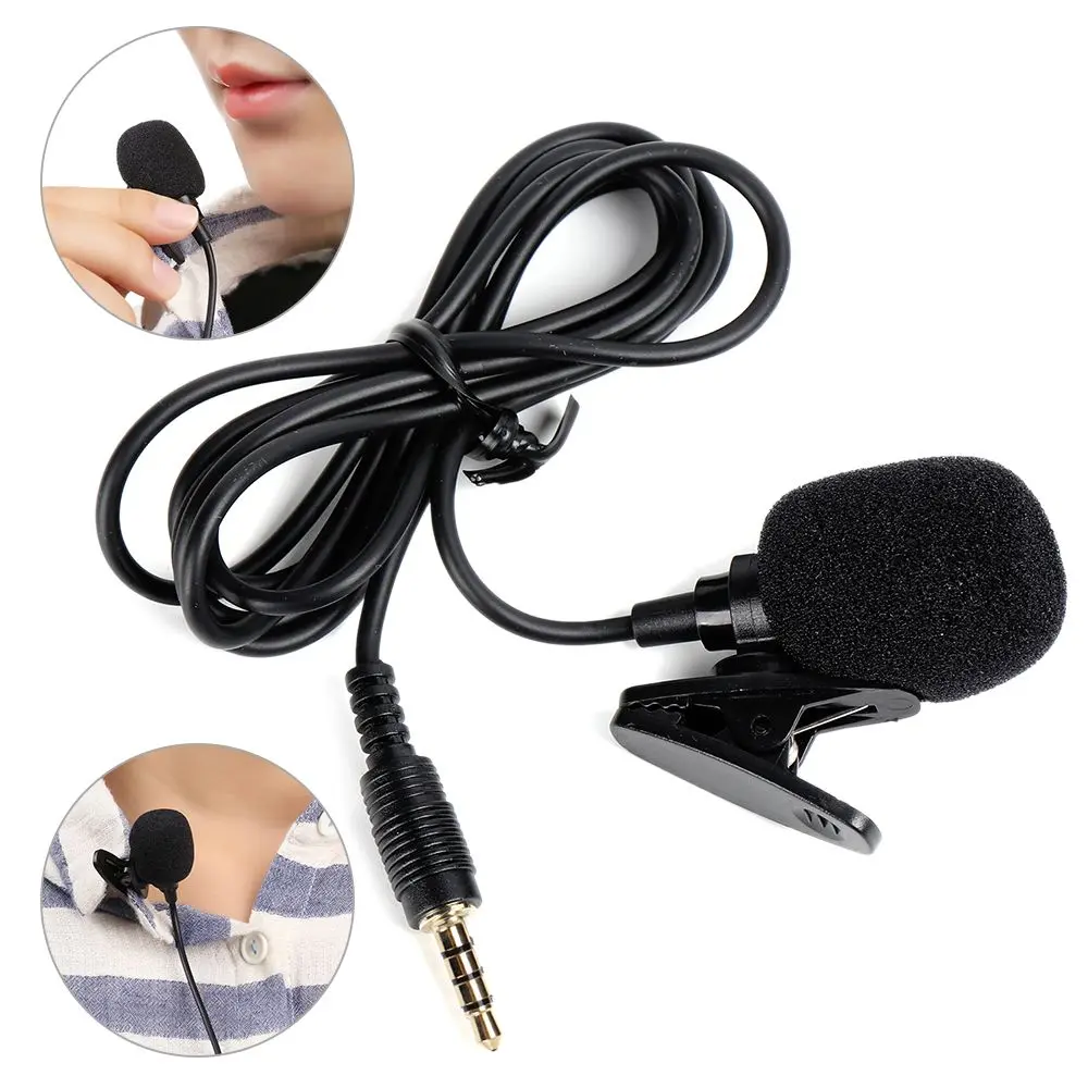Cổ Áo Giảm Tiếng Ồn Mới 3.5Mm, Ghi Âm Có Dây, Giảng Dạy Lavalier, Micrô Ngưng Tụ, Micrô Ve Áo Kẹp, Giắc Cắm 3.5Mm
