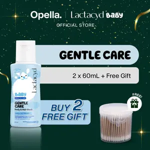 [Buy 2 FREE GIFT] Lactacyd Baby Gentle Care 2in1 Body Wash and Hair Shampoo 2x60mL - Sabun & Sampo Bayi Melindungi dari Iritasi + FREE GIFT (Hadiah Sesuai Ketersediaan Barang)