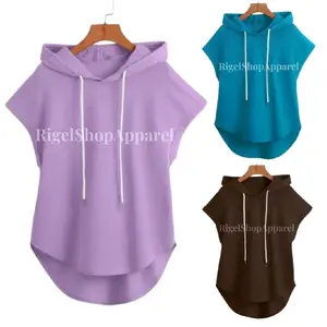 Kaos Oval Hoodie Wanita Dewasa OOTD Olahraga Stile Kasual