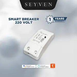 SEYVEN Smart Breaker Smart Switch AC 220V Wifi IOT Smart Home Sistem App Tuya Peralatan Putih Saklar