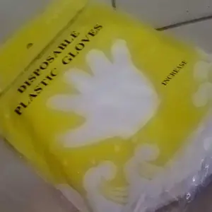 Sarung Tangan Plastik isi 100pcs Gloves sekali pakai Kantong bening Food Hand Disposable untuk Keamanan Makanan