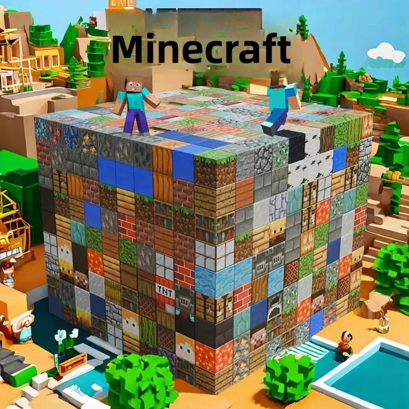 Khối Nam Châm Minecraft vật Đồ Chơi Bộ Ghép Hình Khối Lắp Ráp Minecraft, Từ Tính, Dành Cho Bé Trai Và Bé Gái. Đồ Chơi Giáo Dục Thân Cây, Tự Làm, Dành Cho Bé, Khối Xây Dựng Từ Tính đồ chơilắpghép nam châm 200 chi tiết