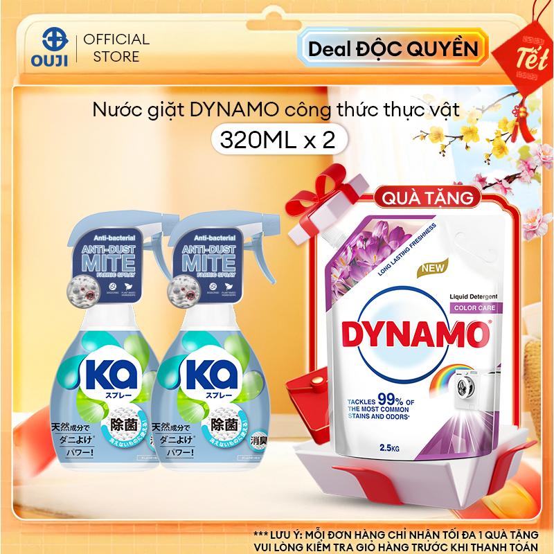   ĐỘC QUYỀN AFFILIATE   MUA 2 TẶNG 1  Combo 2 Chai Xịt Mạt Bụi Nhà KA Kháng Khuẩn và Khử Mùi  320ml Chai  - Dành Cho Giường Nệm Sofa Rèm Cửa Nón Bảo Hiểm Làm Sạch 