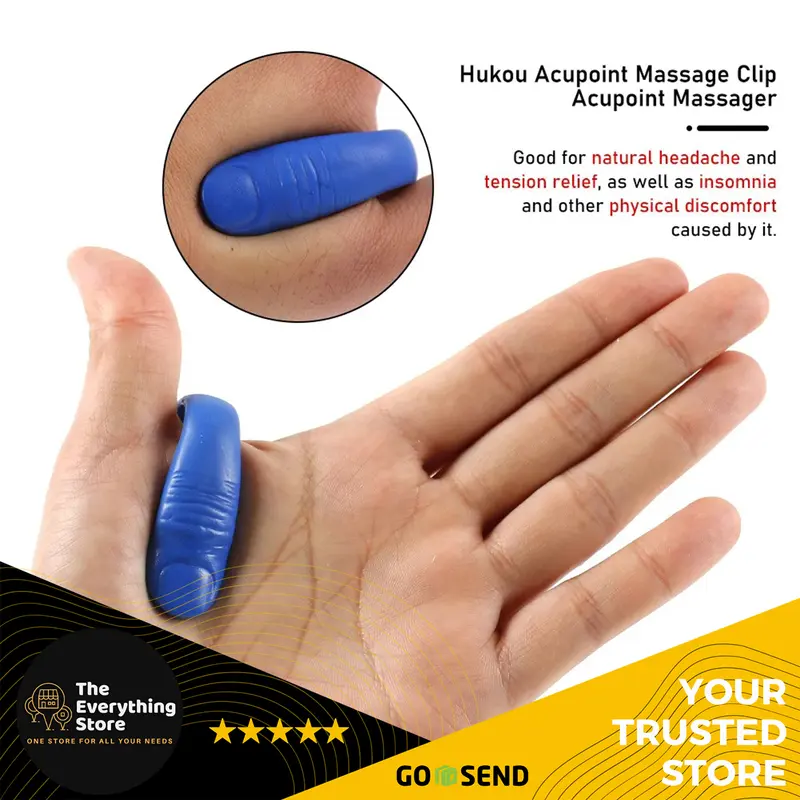 Fingering Relax Magnet Alat Pijat Akupresur Tangan & Jari Acupoint Massage Clip 5cm | Pijat Refleksi Titik Hukou | Portable, Hilangkan Pegal & Sakit Kepala 7