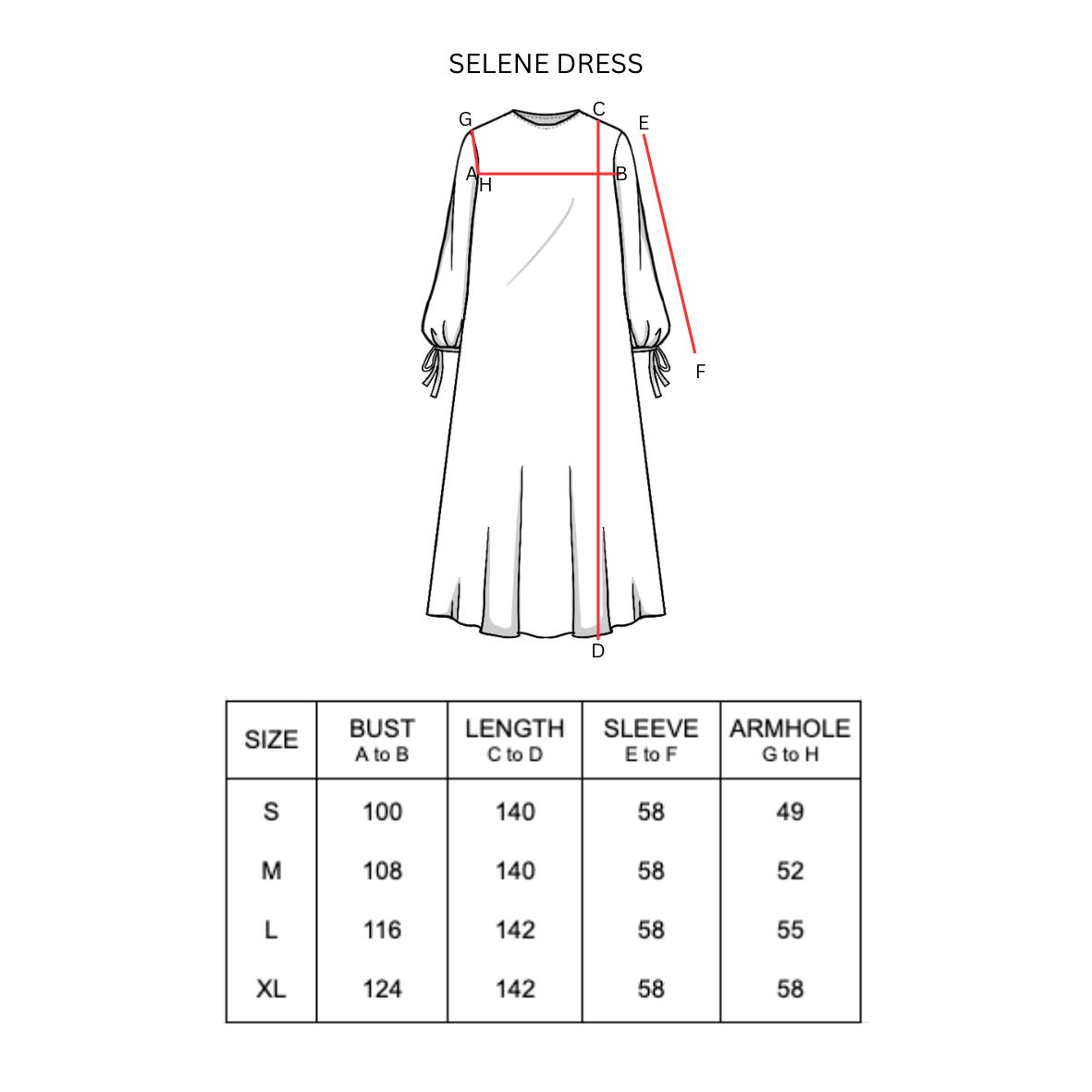 HijabChic Selene Ivory Blossom Dress - Dress Maxi Lebaran Premium Floral Elegan