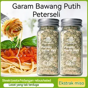 Parsley Garlic Salt Bumbu Tabur Bawang Putih - Rendah Sodium, Praktis & Sehat (0% Lemak, Tanpa MSG)