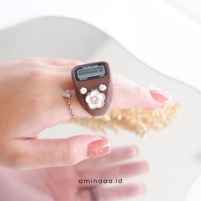 aminaaa.id - basic sxh ring flower tasbih digital cantik terbaru TA06 3