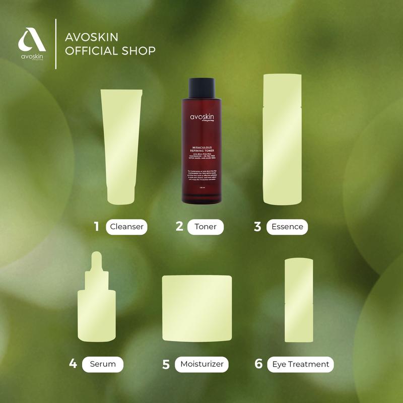 Toner Avoskin Miraculous Refining 100ml-AHA BHA PHA-Eksfoliasi Kulit 6
