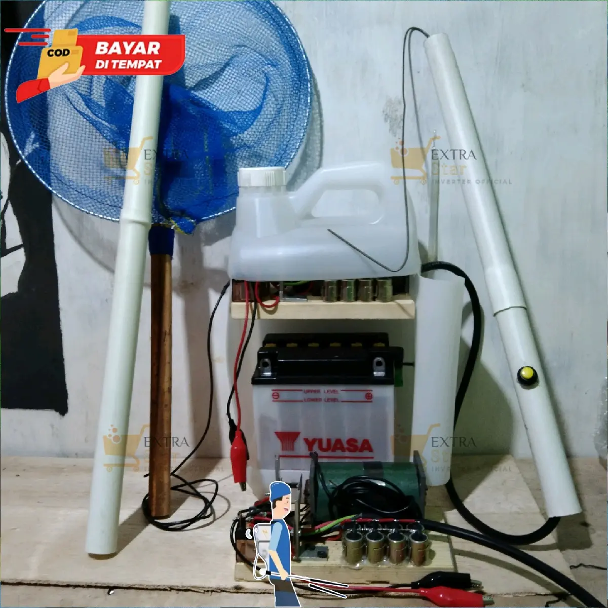 Inverter Mobil Platina Widia 1300W untuk Kegunaan Listrik COD Bergaransi