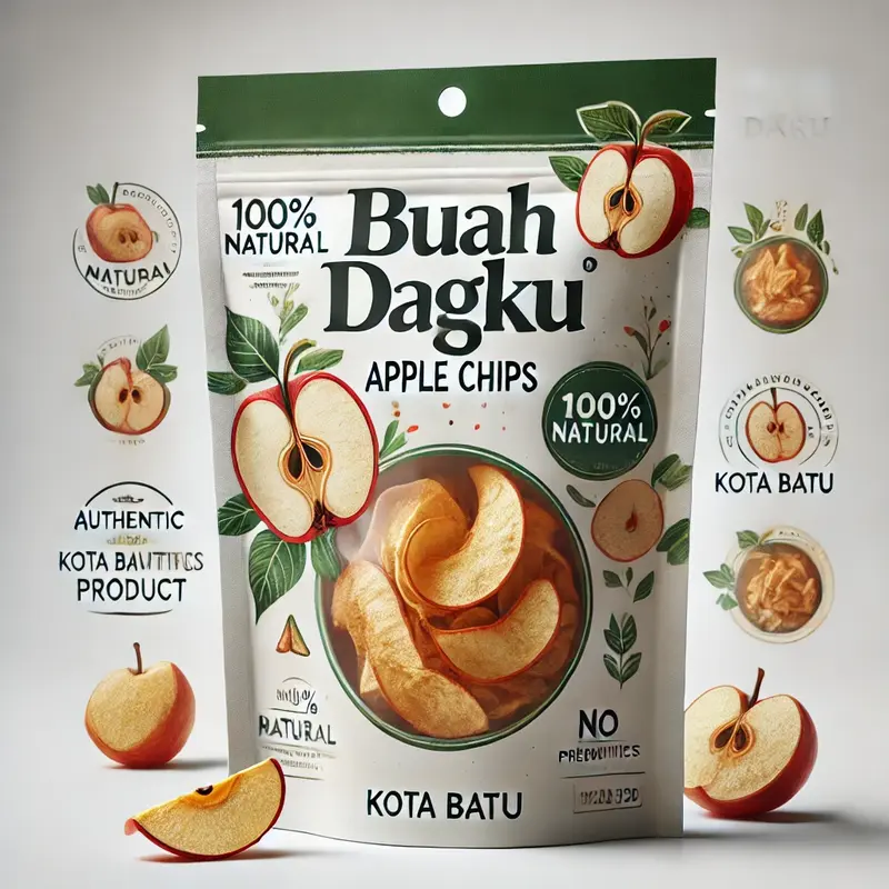 Keripik Apel BUAHDAGKU camilan sehat kripik khas kota batu Snack Cemilan 0