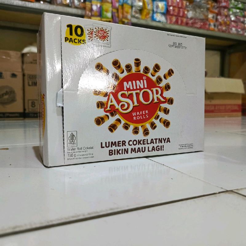 Astor Mini 1 Box Isi 10 Pack Snack Biskuit Makanan Cemilan - Food, Susu, Kering, Wafer, Cookies 0