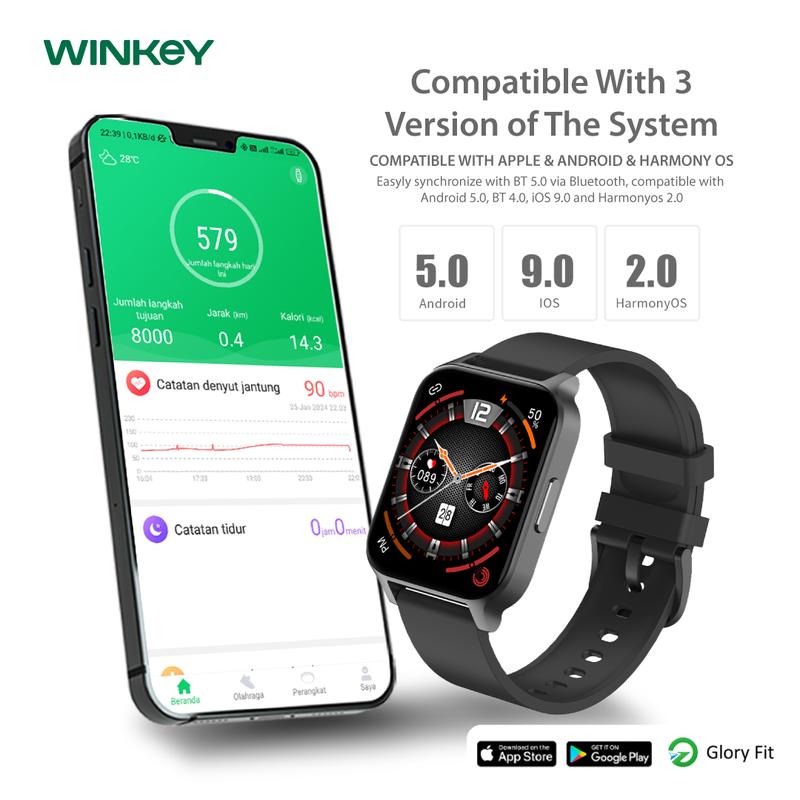 [EXCLUSIVE STEVEN STENLY] WINKEY Smartwatch Ara Fitness Tracker Ultra Long Battery Life -- SWW01 5