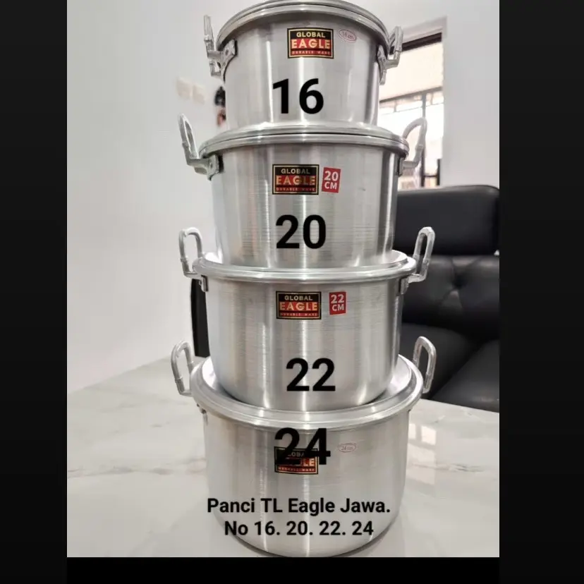 Panci TL Eagle/Panci Set Aluminium 16,20,22,24cm Eadgle/Panci sayur/Panci Kuah/Panci Masak Air