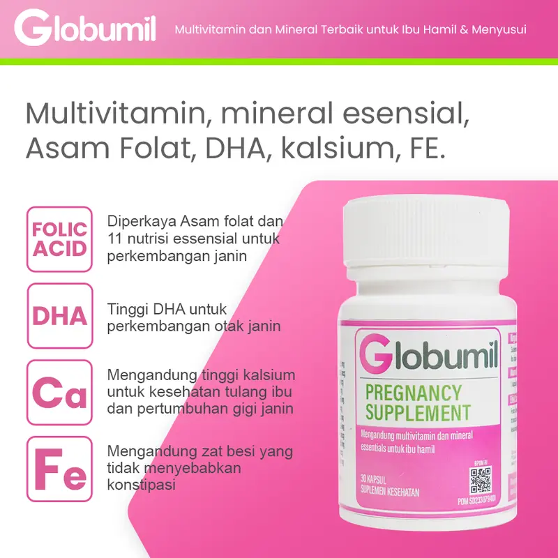 Bundling 2 Box Globumil - Multivitamin dan Mineral Terbaik untuk Bumil 1