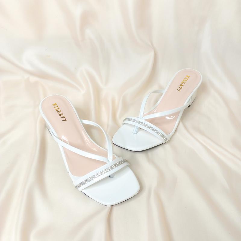 FS HEELS wanita casual hak tinggi 5cm outfit simple AMD01 6