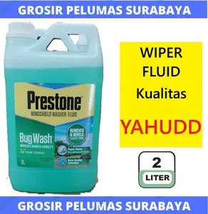 Cairan pembersih KACA PRESTONE Bug Wash Windshield Washer Fluid Wiper fluid efek Talas Hidrofobik anti air