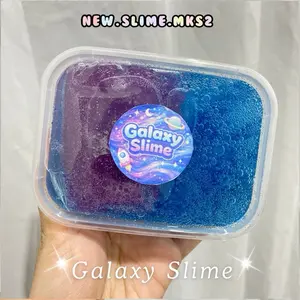 Galaxy Slime 200ml - Mainan Anak dengan Warna Biru dan Ungu yang Menarik untuk Anak-anak