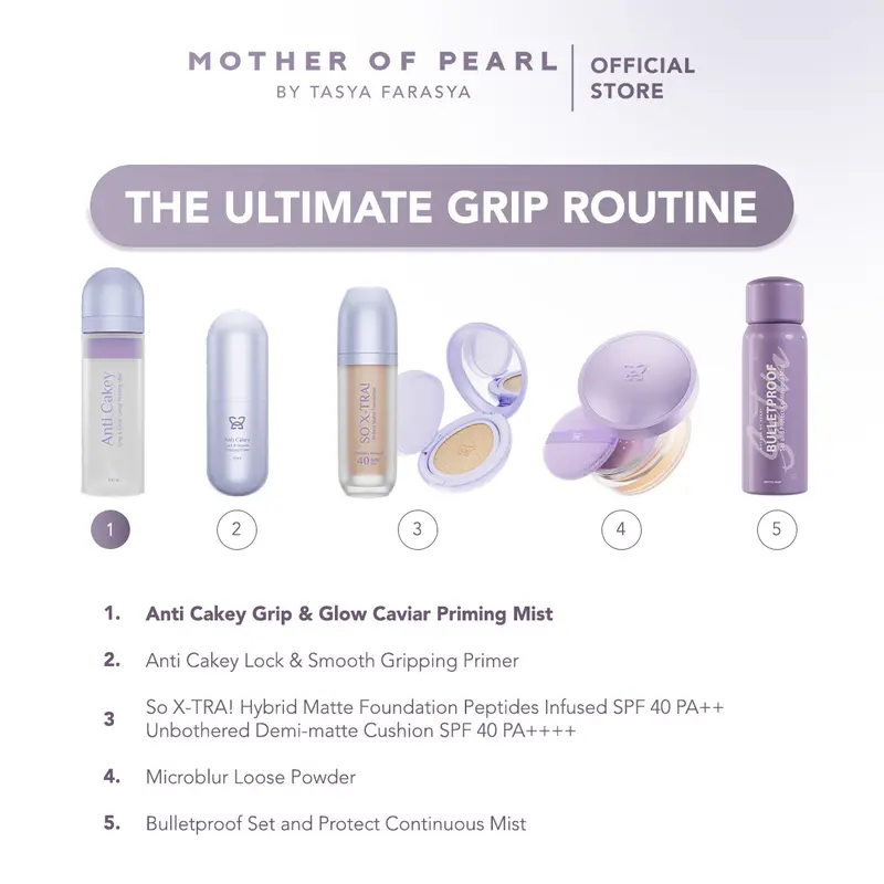MOP - Anti Cakey Grip & Glow Caviar Priming Mist