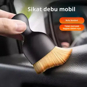 Sikat debu interior mobil dengan bulu lembut Pembersih celah keyboard Sikat penghilang debu kendaraan Sikat pembersih lubang ventilasi