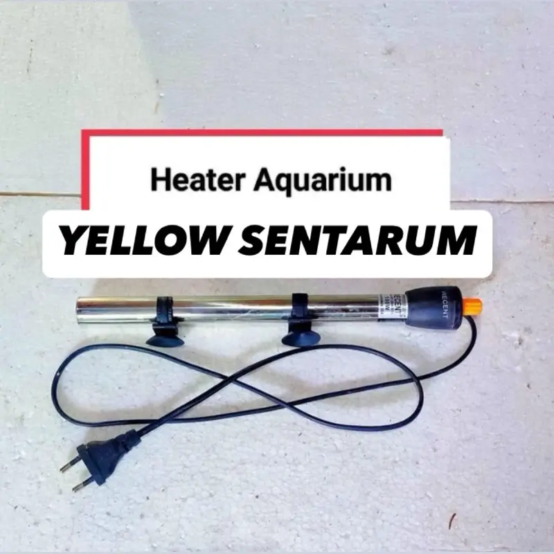 heater aquarium yellow sentarum 7-8cm