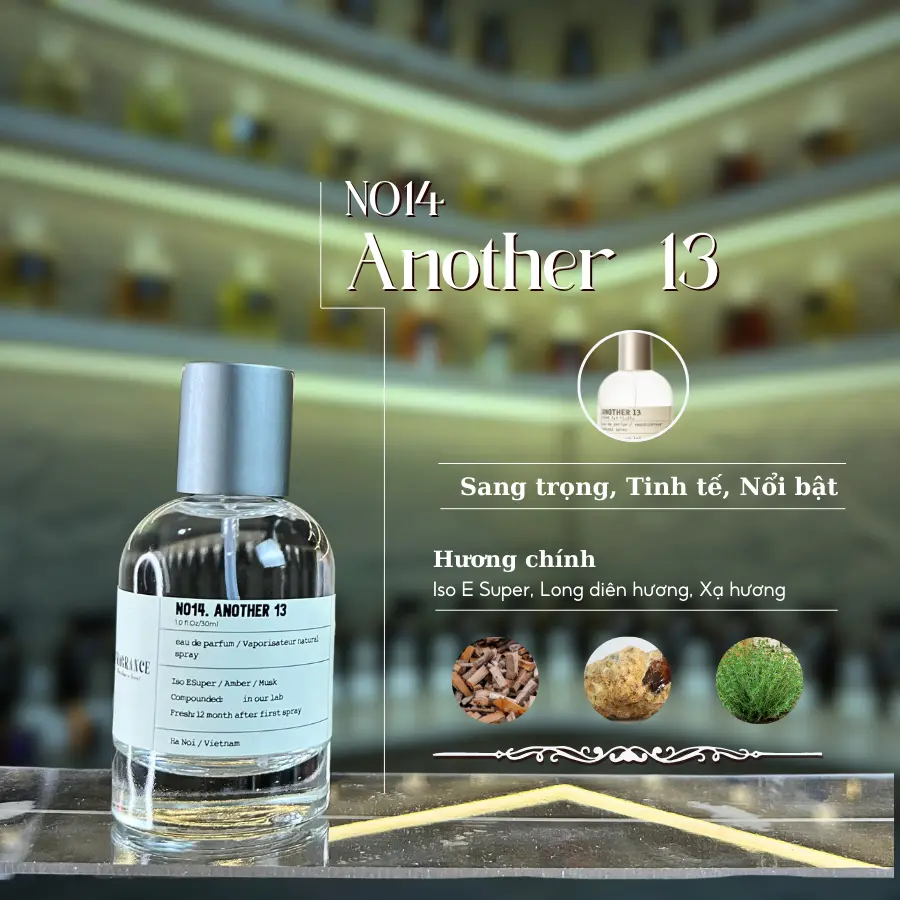 Nước hoa Unisex Custom Lab Another 13 30ml phong cách Sang trọng Tinh tế Nổi bật NO.14