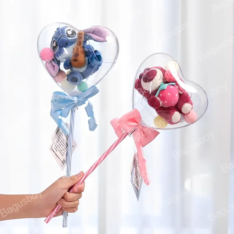 Lotso Bear Stitch  Buket Bunga Dan Balon /Buket Bunga Boneka Buket Wisuda /Cewek Cowok Bunga Kado Wisuda / Buket Bunga Artificial Hadiah 0