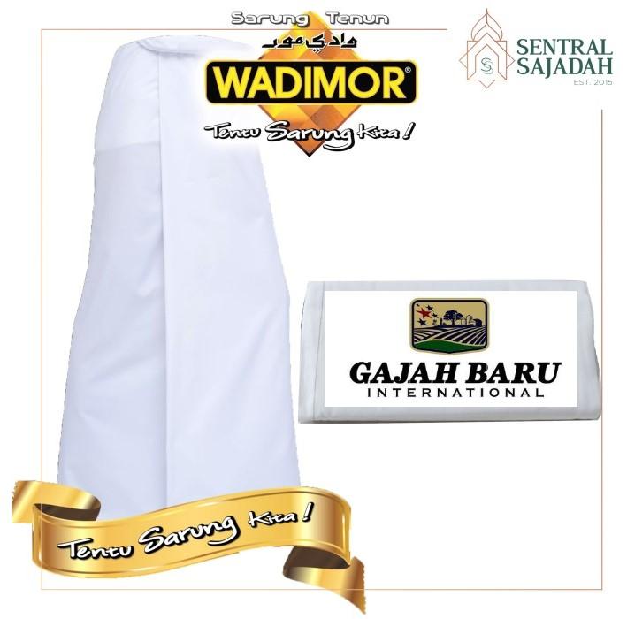 Original Sarung tenun Galang Gajah Baru International Box Katun Putih Santri Pria Muslim Cowok Dewasa 0