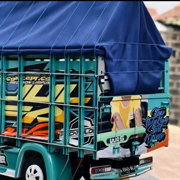 PROMO MURAH MINIATUR TRUK OLENG FULL VARIASI LAMPU BONUS TERPAL TERLARIS UNTUK ANAK ANAK 3