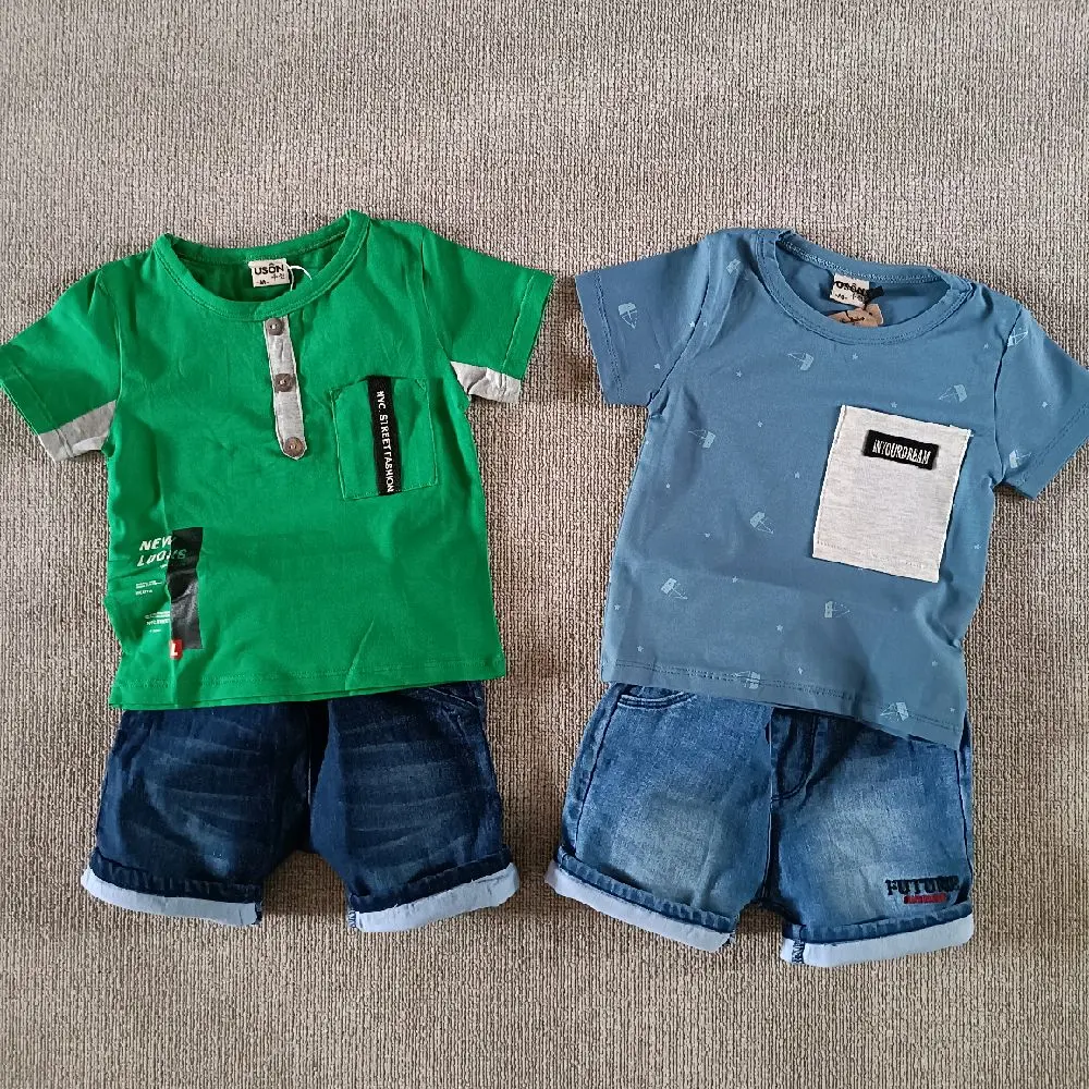 SIZE M (6-7kg) SETELAN USON CELANA JEANS ANAK COWOK BABY BOY