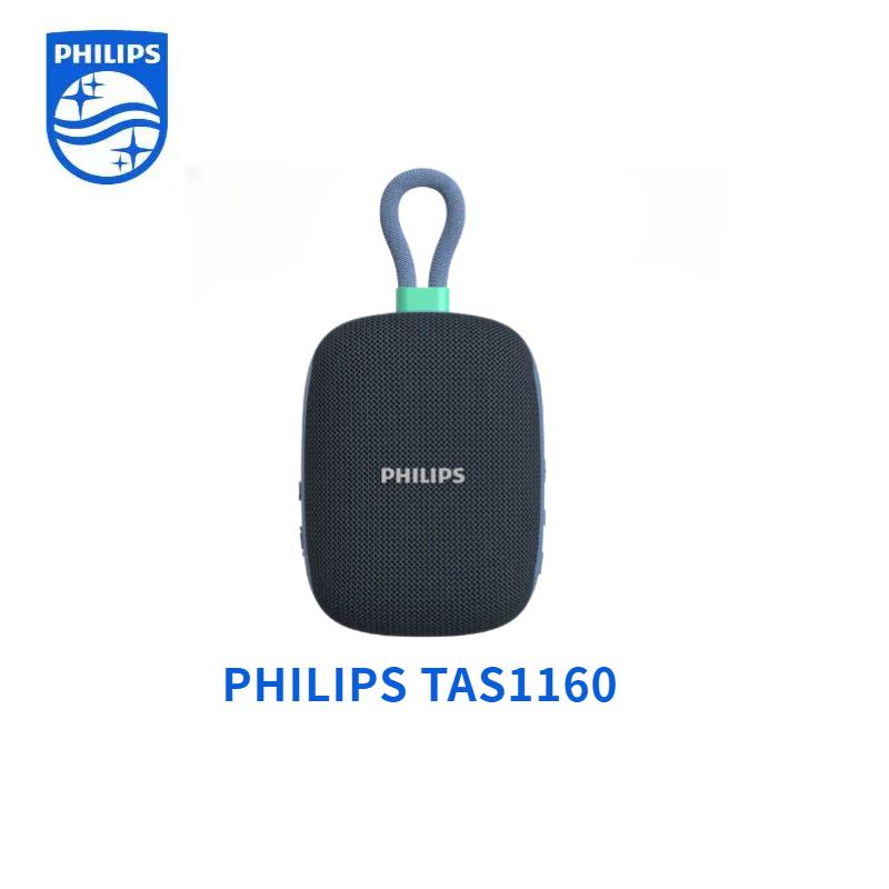  Philips TAS1160 Loa Bluetooth  mini 5W | Bluetooth 5.3 | Thời lượng pin 7.5 giờ | Sạc nhanh Type-C | Đèn LED đổi màu 