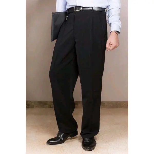 Celana formal pria standar kerja hitam dan warna 27-38 Kantor Slimfit Panjang Katun Casual 7