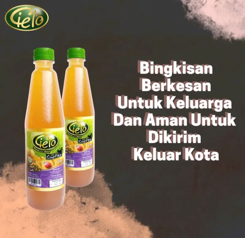 Cielo Sirup Buah Pala Isi 630 ml Dengan Gula Asli Oleh Oleh Kota Bogor (Packing DUS) Mangga 4