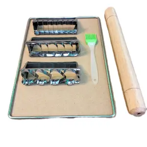 bingkai perata adonan kue / 1 set cetakan kue kastengel 3 motip