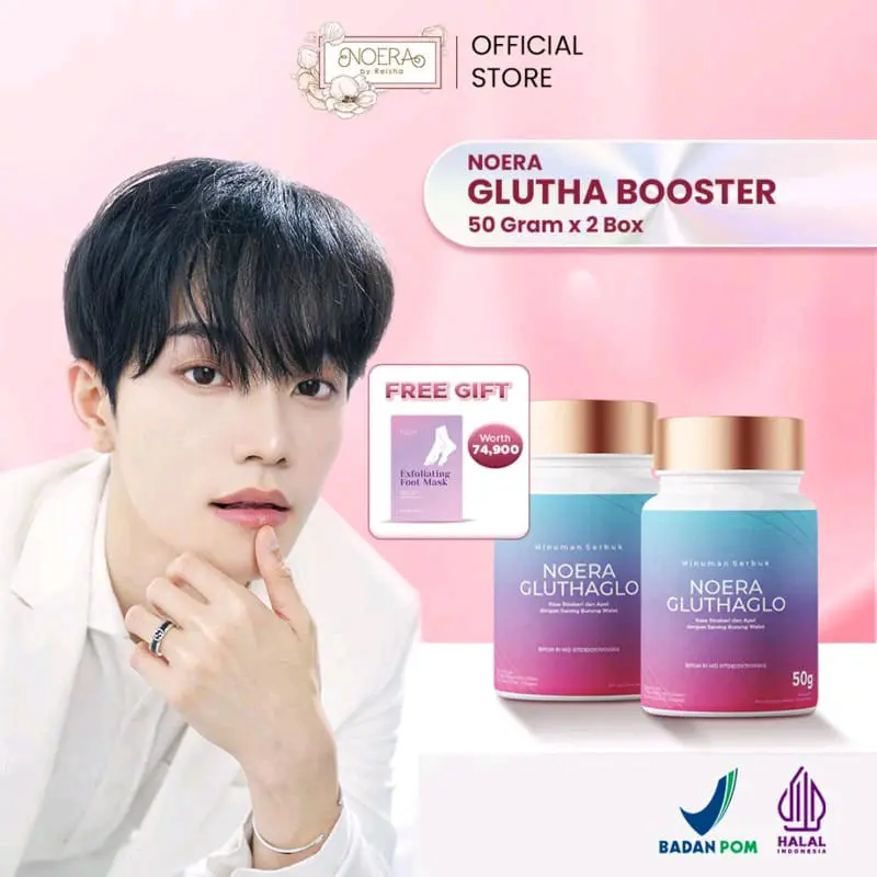( Peket Hemat 2 Botol) Noera Gluthaglo- Ghlutha Booster-Mencerehkan dan Perawatan Kecantikan dan perawatan pada kulit Mencerahkan