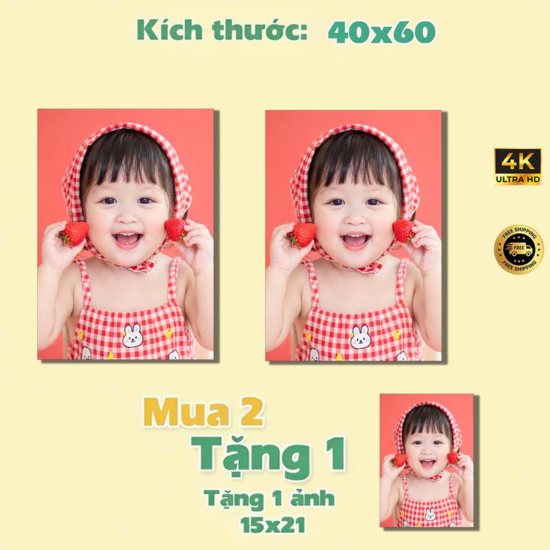 40x60 cm Ảnh tráng gương 4K HD treo tường