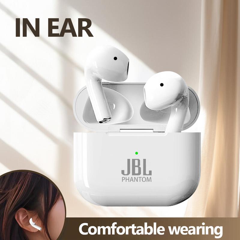 Tai Nghe Nhét Tai Bluetooth Không Dây Chân Thực Tai Nghe Nhập Vai JBL Phantom Thoải Mái Và An Toàn Vừa Tai Âm Thanh Tự Động Chuyển Đổi Âm Trầm Sâu Mạnh Mẽ Điều Khiển Cảm Ứng Trợ Lý Giọng Nói Tích Hợp Tương Thích Với iPhone Sammung Xiaomi