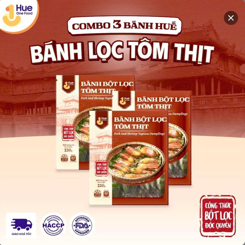 Bánh Bột Lọc Tôm Thịt Huế, Đặc Sản Huế, Hue One Food, Thơm Ngon, Dẻo Dai,-…